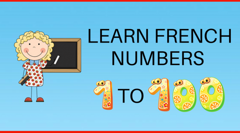 French Numbers 1 - 100